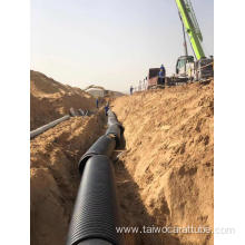 HDPE winding structure-wall pipes Krah pipes for drainage